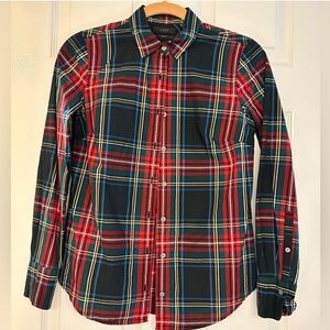 J Crew Royal Stewart style plaid button down shirt